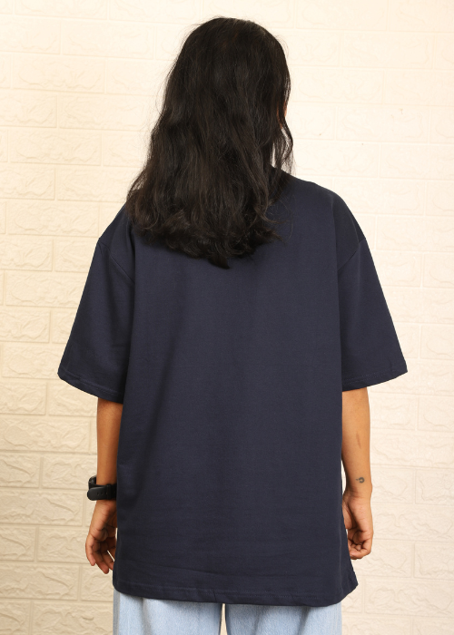 Solids Oversized t-shirt : Navy Gray