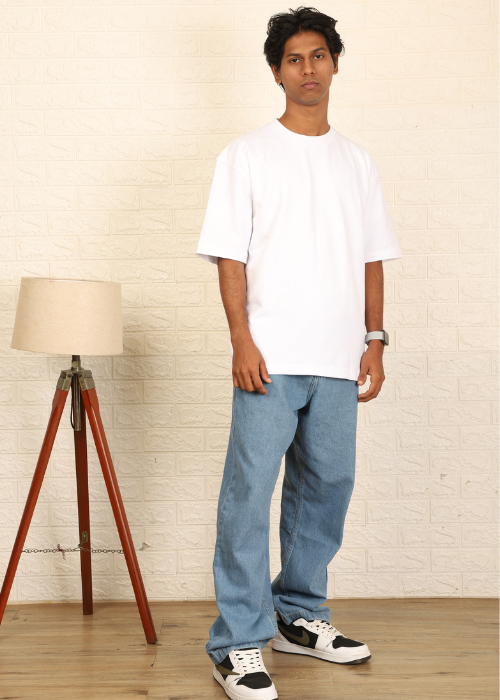 Solids Oversized t-shirt : White