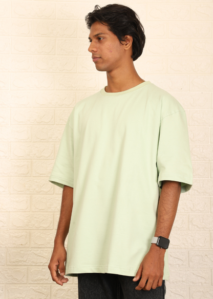 Solids Oversized t-shirt : Mint Green