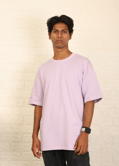 Solids Oversized t-shirt : Lavender