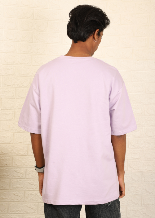 Solids Oversized t-shirt : Lavender