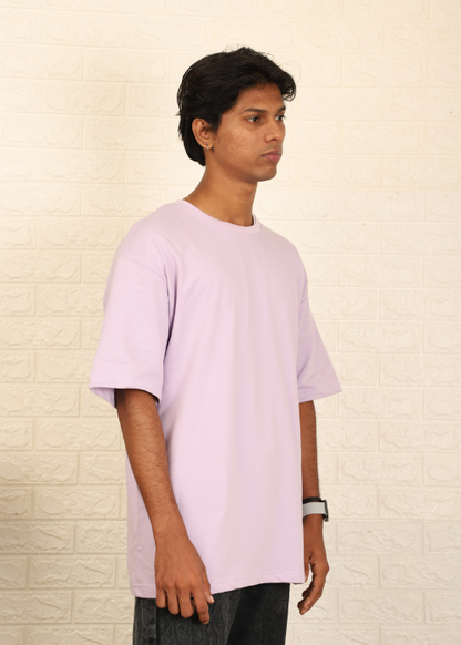 Solids Oversized t-shirt : Lavender