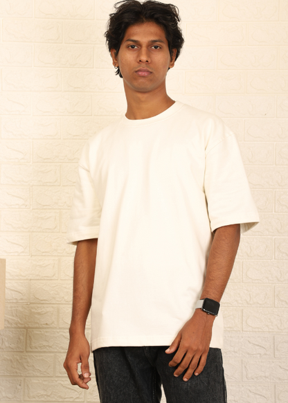 Solids Oversized t-shirt : Off white