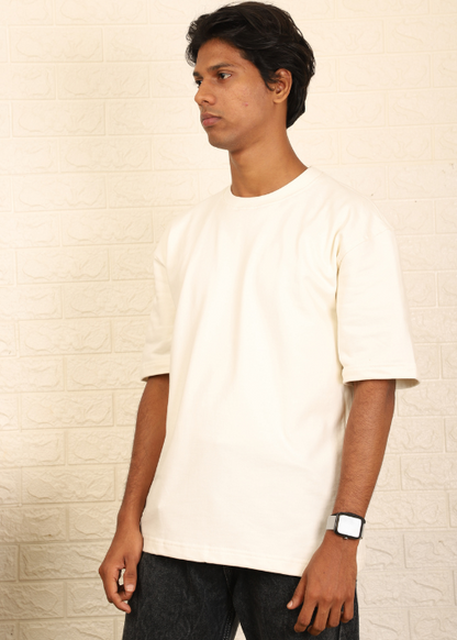 Solids Oversized t-shirt : Off white